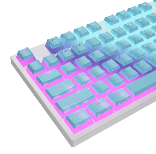 Prism Glow Keycaps - Blue Prism