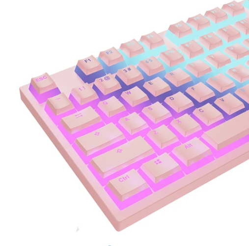 Prism Glow Keycaps - Pink Prism