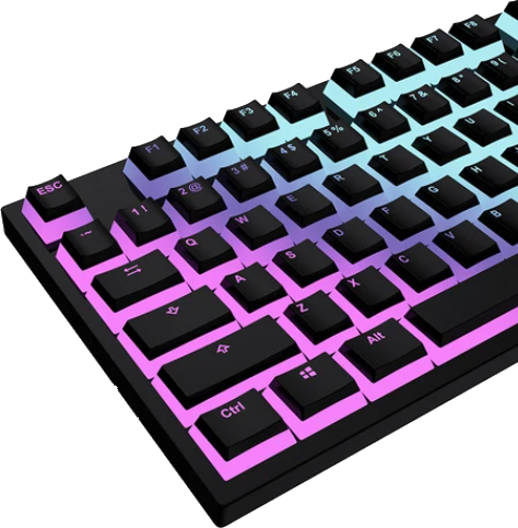 Prism Glow Keycaps - Black Prism