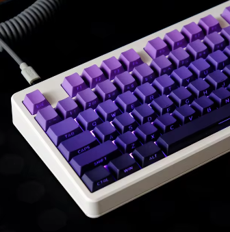 Aurora Edge Keycaps - Violet Eclipse